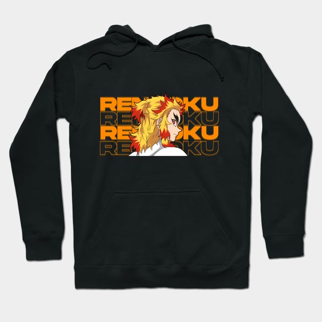 kyojuro Rengoku demon slayer Hoodie by Abdoss